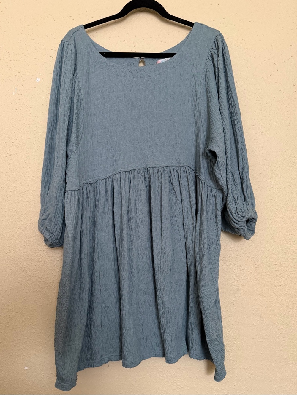FP Beach x Free People | Get Obsessed Babydoll Dress in Dusty Blue - Size Large - Picture 2 of 5